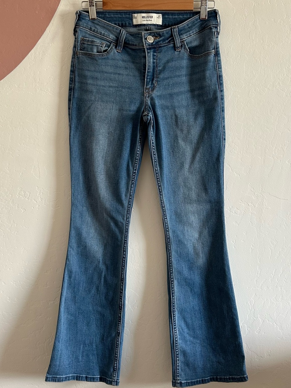 Hollister Women's Jeans size 27 Blue Low Rise Bootcut